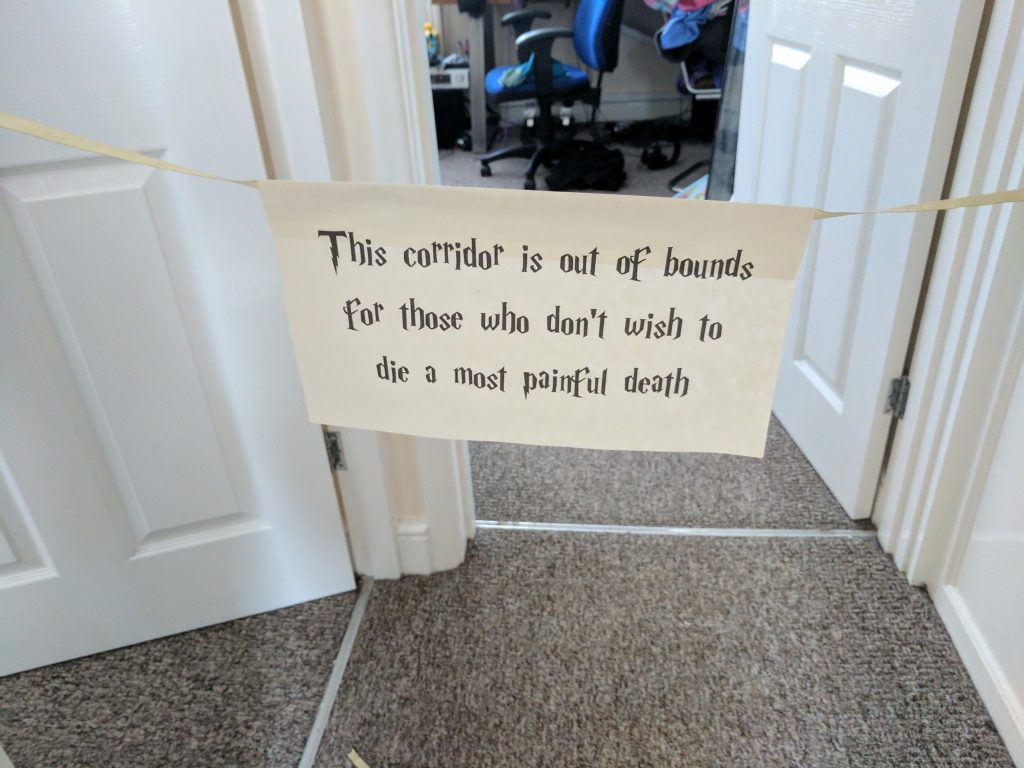 Harry Potter Party Decorations Corridor Sign