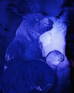 Ice Sculpture Polar Bear Ice Bar Amsterdam