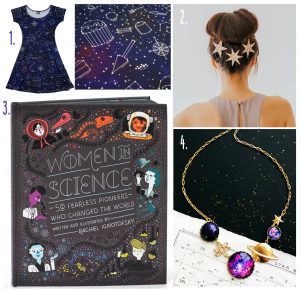 Space Themed Gift Guide MoodBoard Galaxy Constellations Astronomy