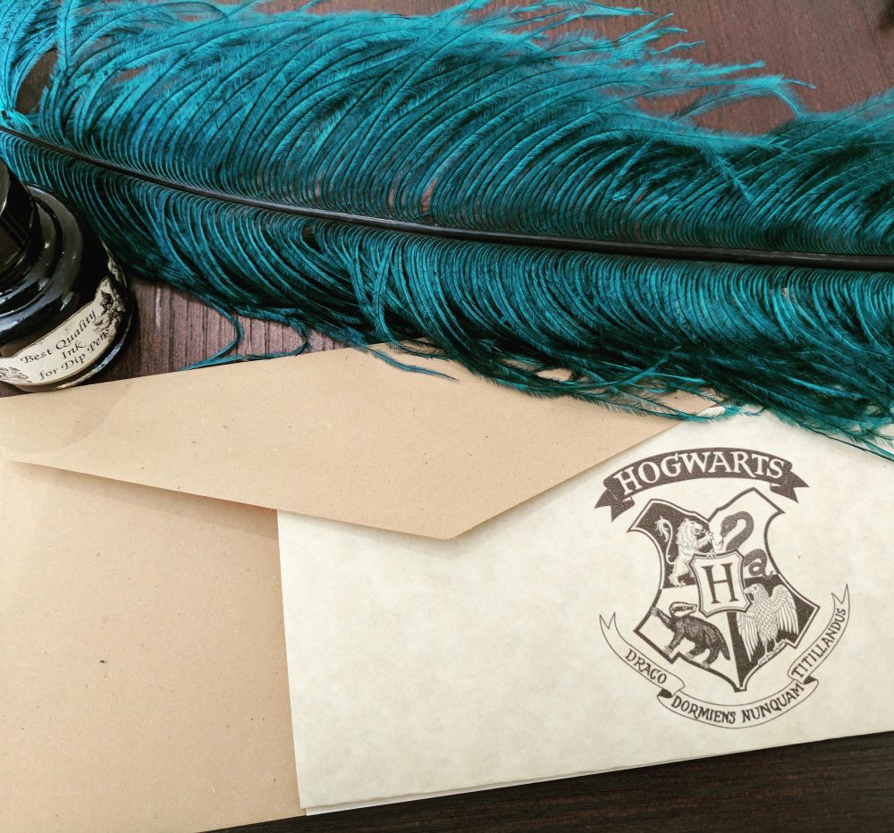 Homemade Hogwarts Letters Harry Potter Party Invites Hogwarts Quill Harry Potter Party Inspiration