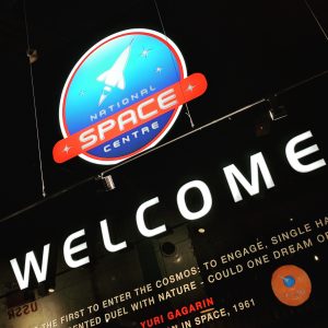 Welcome Sign National Space Centre Review