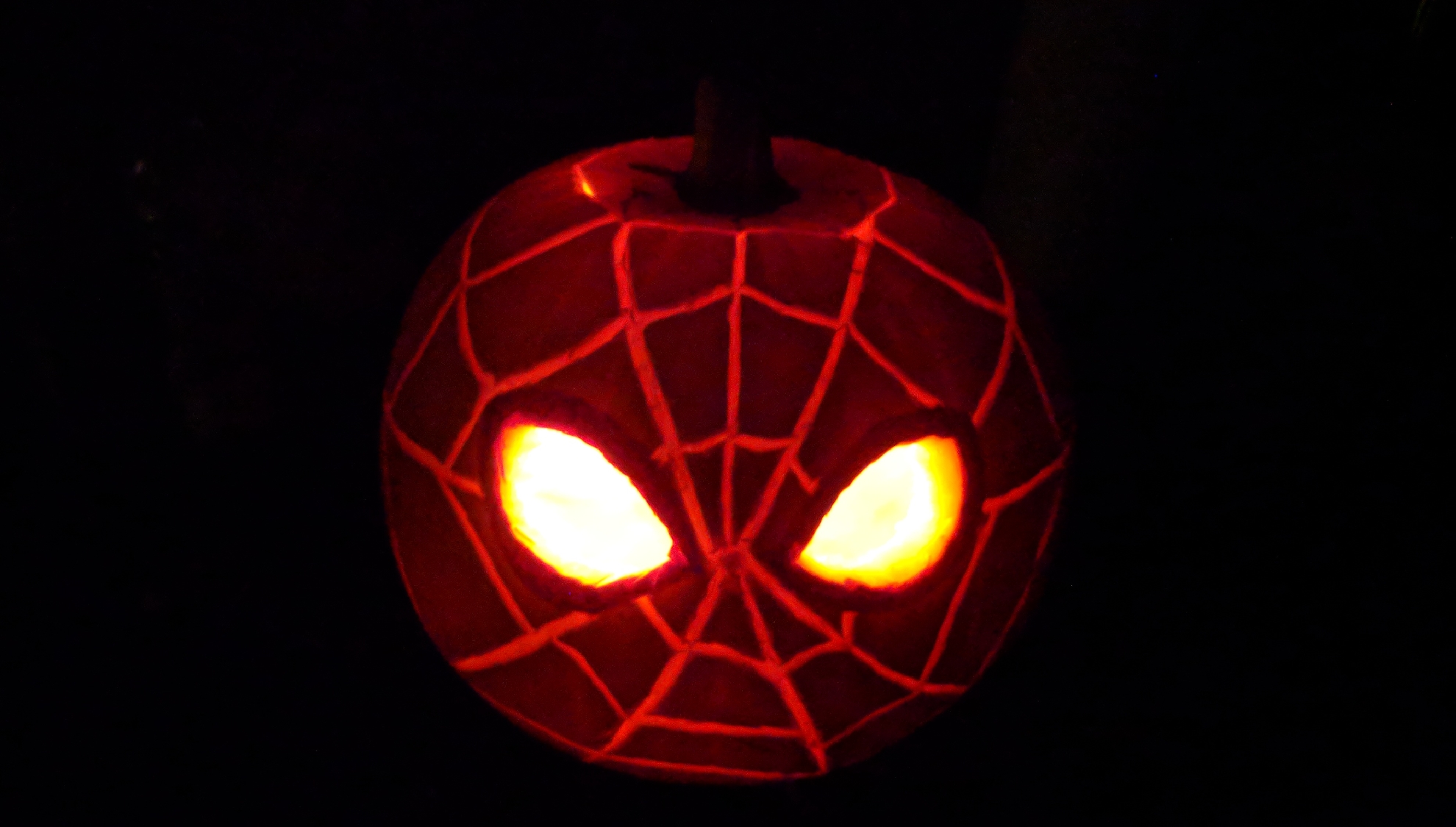 Spiderman Pumpkin Carving Spiderman Jack-O-Lantern